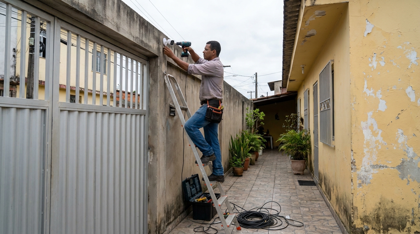 Instalacao de cameras de seguranca profissional em Atibaia‑SP