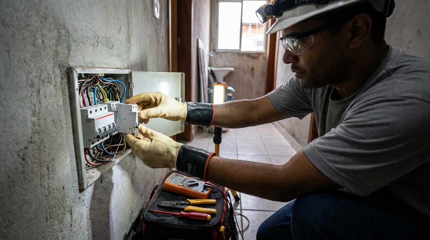 Instalacao de disjuntor profissional em Atibaia‑SP
