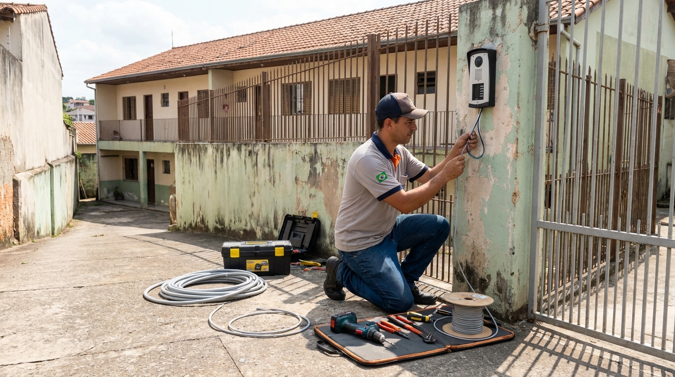 Instalacao de interfone residencial em Atibaia‑SP