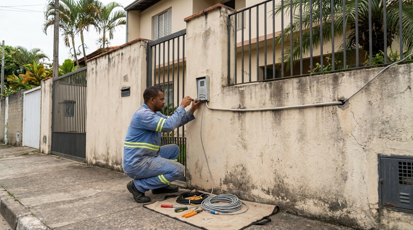 Instalacao de video porteiro em Atibaia‑SP